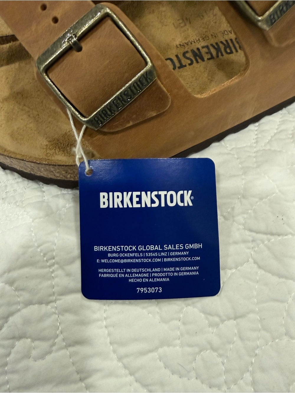 Birkenstock Men's Brown Leather Two-Strap Sandals - Picture 3 of 15